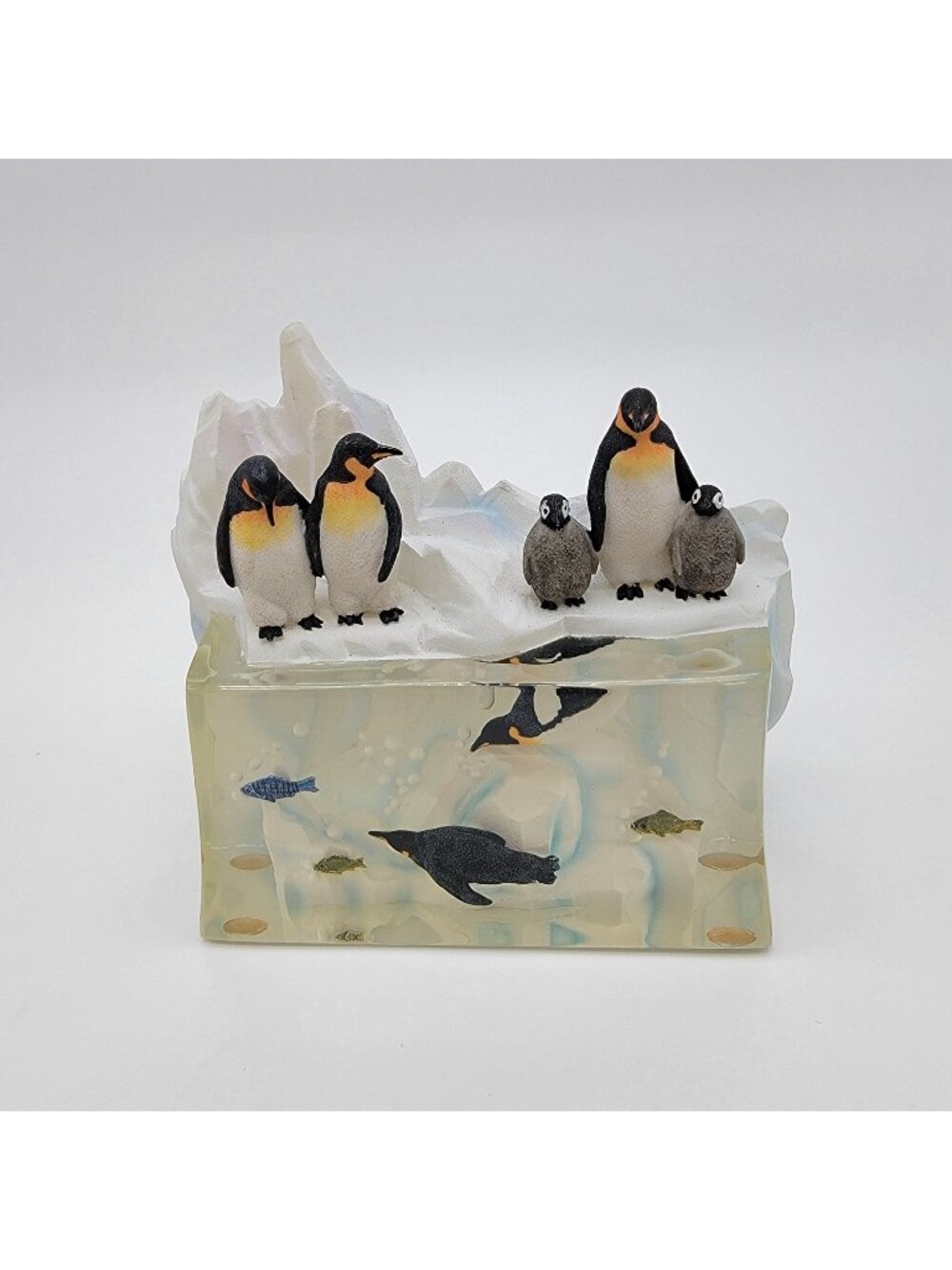 Summit Collection Emperor Penguins On Ice Sculpture